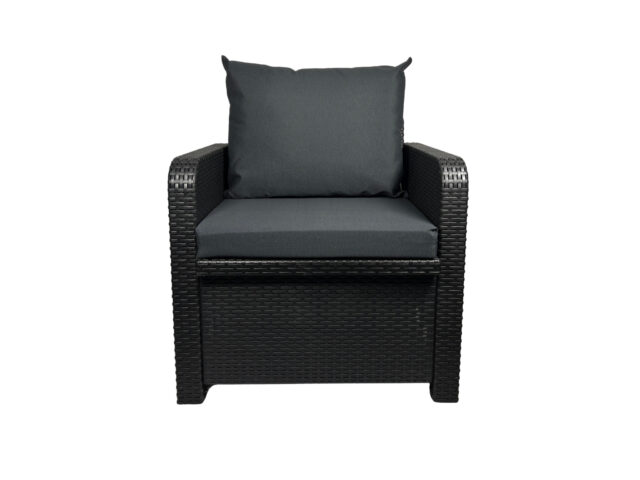 Lot de 2 coussins déhoussables pour salon bas - Gris Anthracite