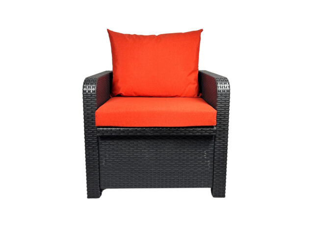 Lot de 2 coussins déhoussables pour salon bas - Terracotta
