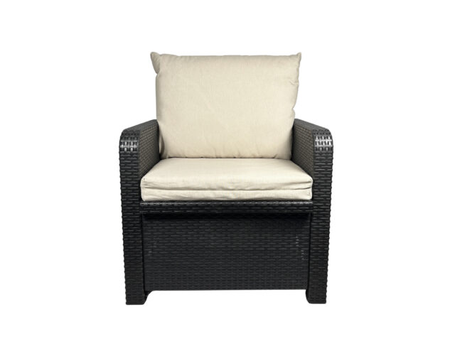 Lot de 2 coussins déhoussables pour salon bas - Beige